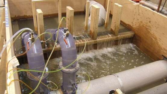 Water intake at the Gravelines nuclear power plant (France)