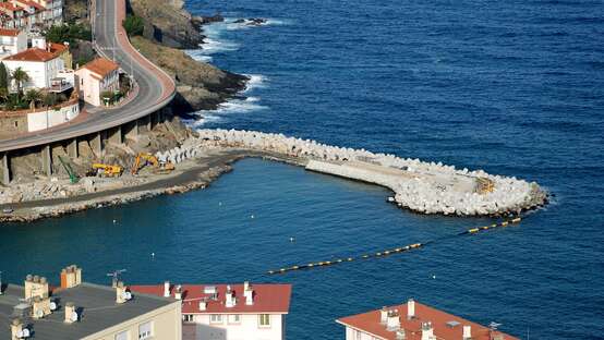 Cerbère cove protection (France)