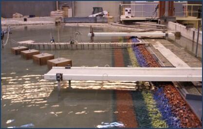 Breakwater of the LNG terminal in Antifer harbour - 3D model
