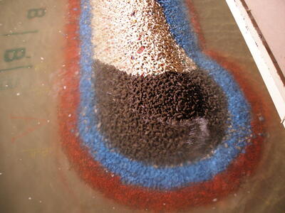Stabiliy of the detached breakwater roundhead in 3D | Artelia hydraulics