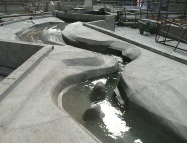 Natural configuration of the river
