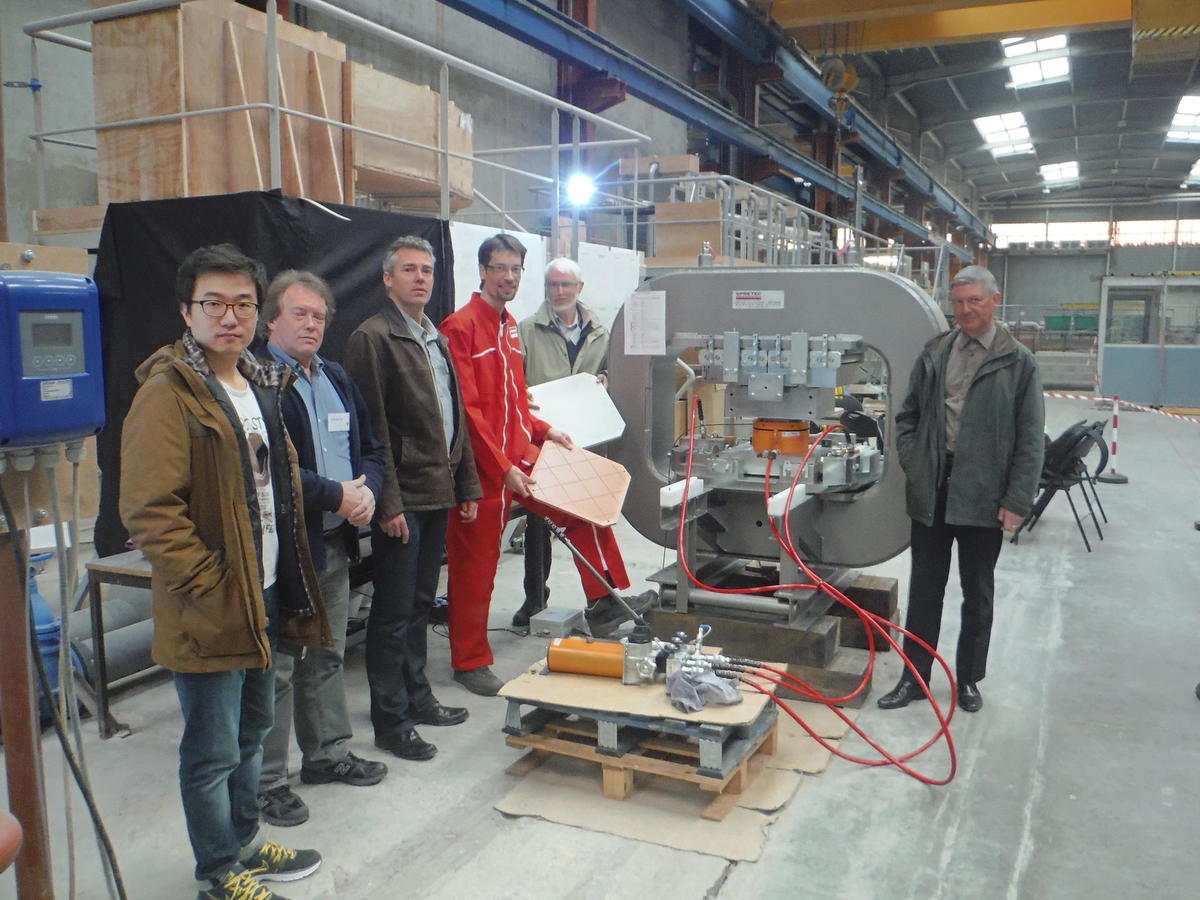 Visit of the ITER project team to the Artelia laboratory | Spretec mechanics