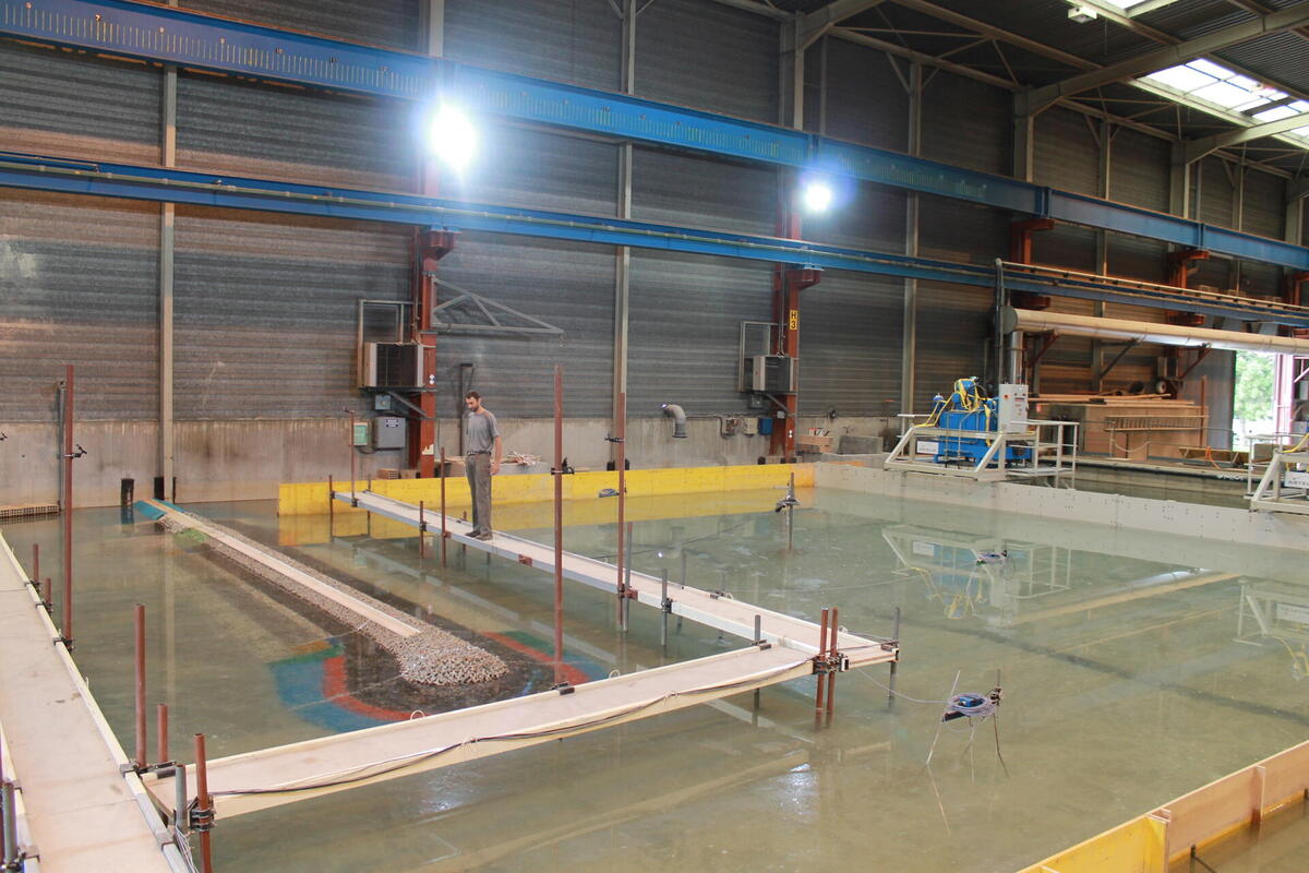 3D Model before tests series | Artelia hydraulics